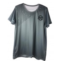 CAMISETA MANIACS LOGO - CINZA